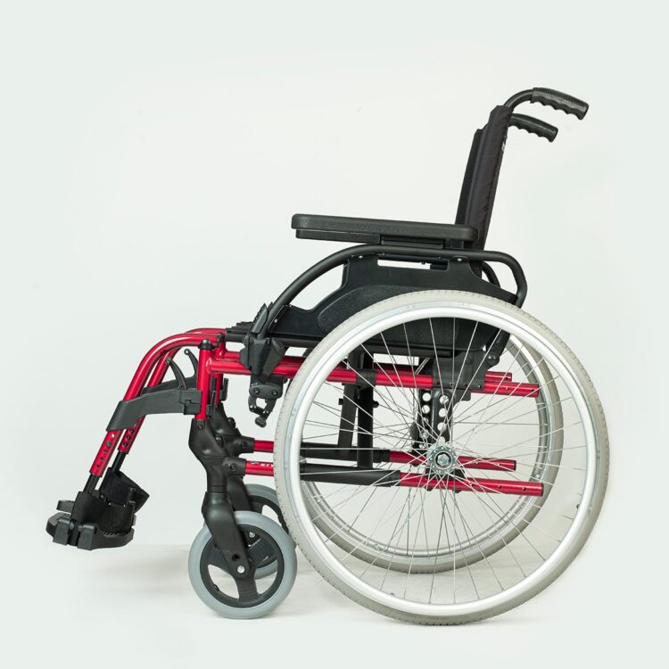 Breezy Style Alüminyum Tekerlekli Sandalye Kırmızı