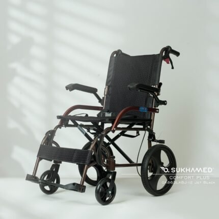 GK863LABJ-12 Jet Black Transfer Alüminyum Tekerlekli Sandalye