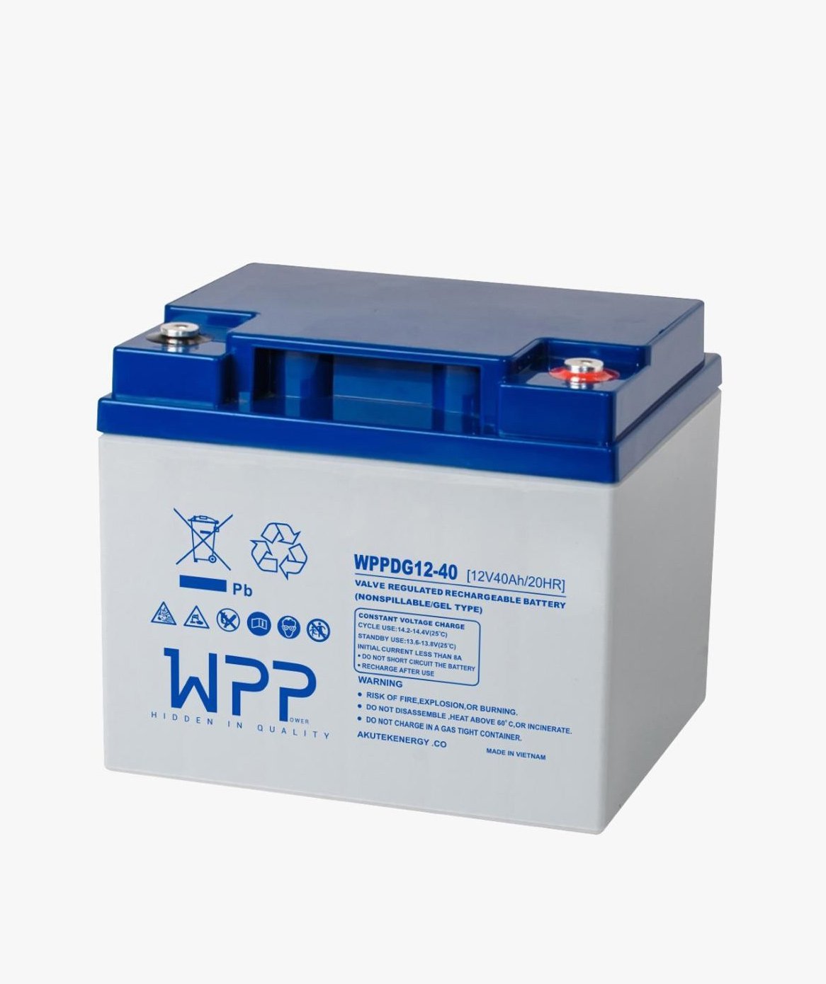 WPPDG12-40 (12V40Ah) Akü WPPDG12-40 (12V40Ah) Akü